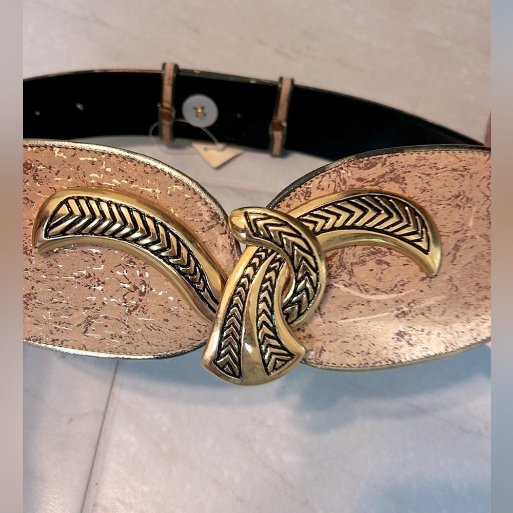 Gold and Black Women's Belt